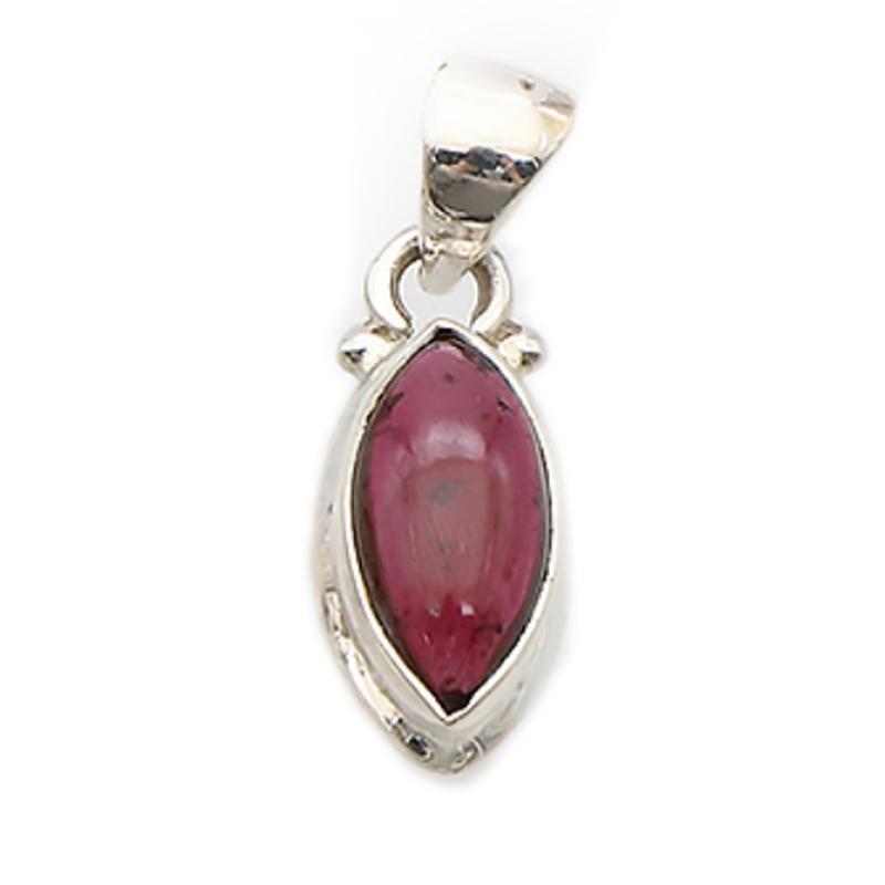 Pendentif grenat rhodolite Ethiopie AAA argent 925