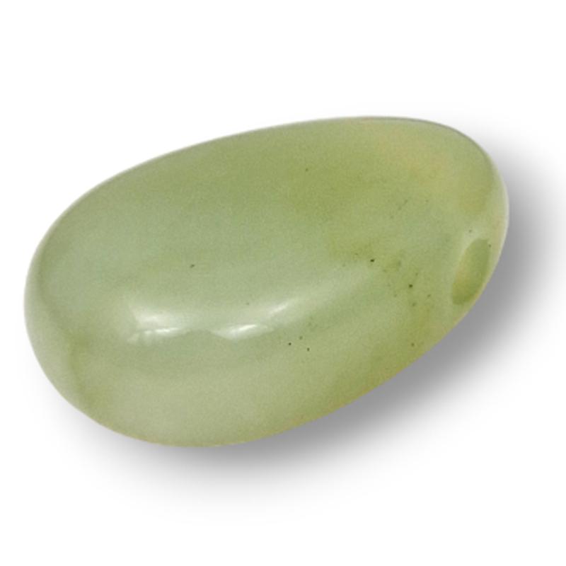 Pendentif jade vert de Chine A (pierre trouée) + cordon