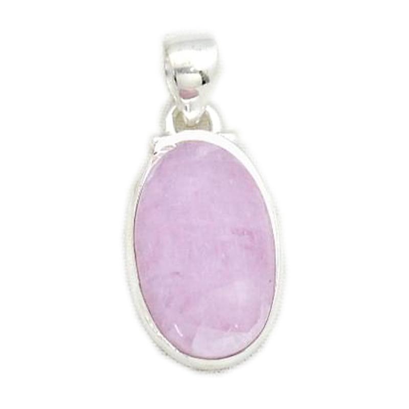 Pendentif kunzite Brésil AA argent 925