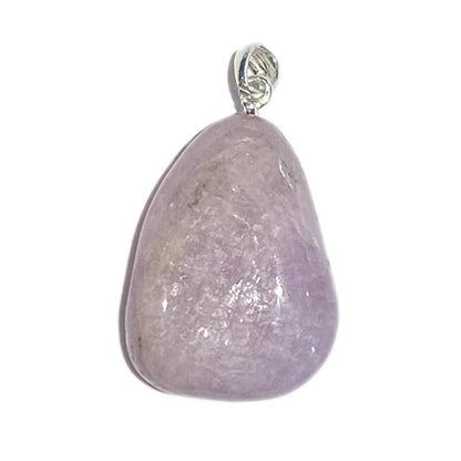 Pendentif kunzite Brésil A pierre roulée boucle argent 925