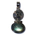 Pendentif labradorite Madagascar AA argent 925