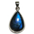 Pendentif labradorite Madagascar AAA argent 925 