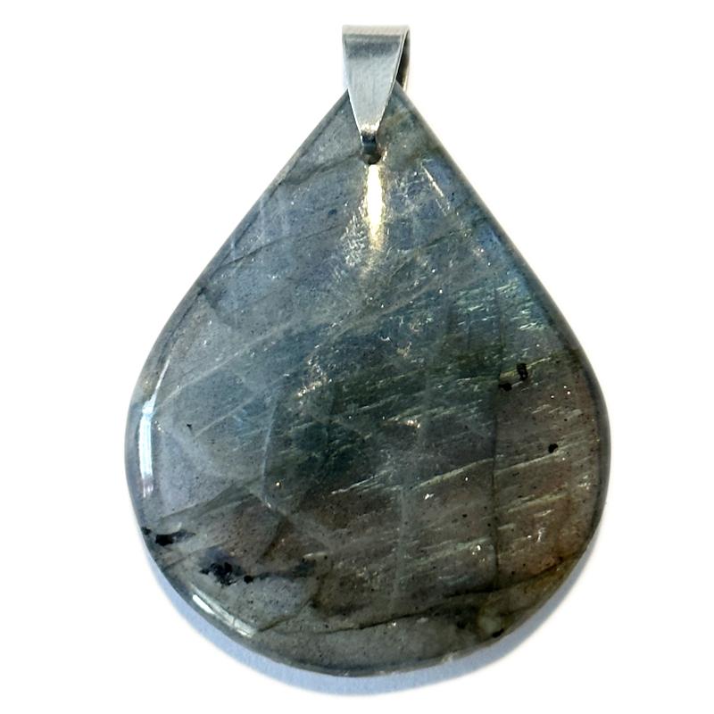 Pendentif labradorite Madagascar AA+ goutte 35-45mm