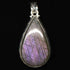 Pendentif labradorite violette Madagascar AA+ argent 925 