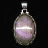 Pendentif labradorite violette Madagascar AA+ argent 925 