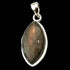 Pendentif labradorite violette Madagascar AAA argent 925 