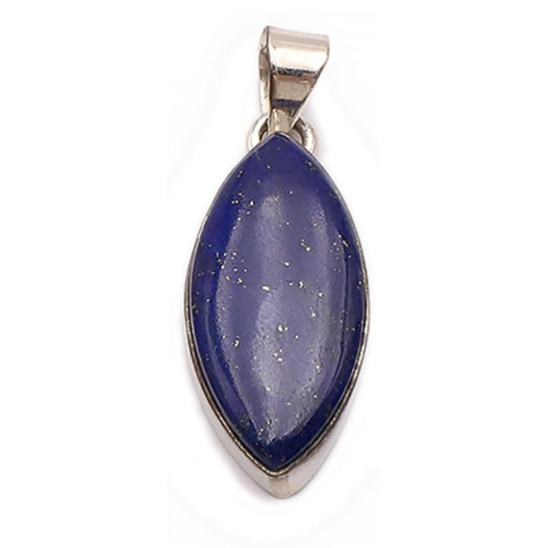 Pendentif lapis lazuli Afghanistan AAA argent 925