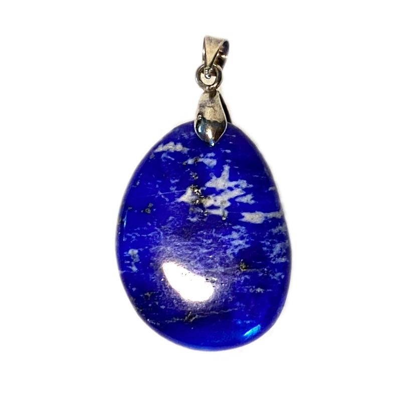 Pendentif lapis lazuli (pierre plate)