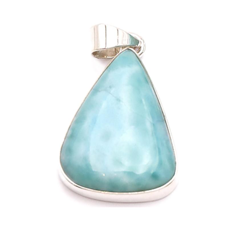 Pendentif larimar AA argent 925 - Pièce unique