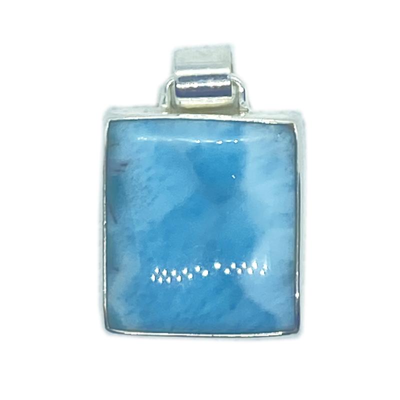 Pendentif larimar argent 925 - Pièce unique