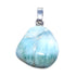 Pendentif larimar République Dominicaine AB pierre roulée boucle argent 925