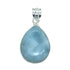 Pendentif larimar goutte argent 925