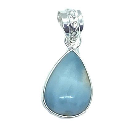 Pendentif larimar goutte argent 925