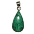 Pendentif malachite Congo AA argent 925