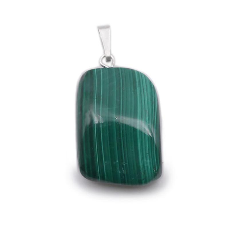 Pendentif malachite Congo AA (pierre roulée)