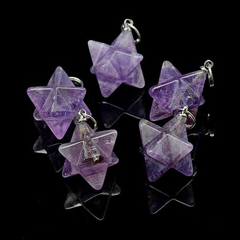 Pendentif Merkaba améthyste