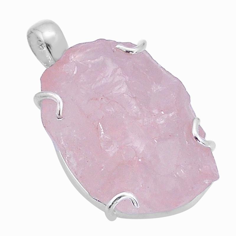 Pendentif morganite Brésil AA argent 925