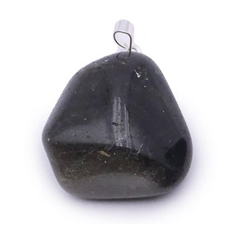 Pendentif obsidienne dorée Mexique A (pierre roulée)