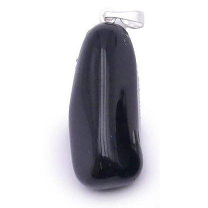 Pendentif obsidienne noire Mexique A (pierre roulée)