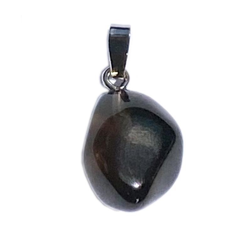 Pendentif obsidienne larme d&