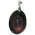 Pendentif obsidienne oeil céleste Mexique AAA acier inoxydable