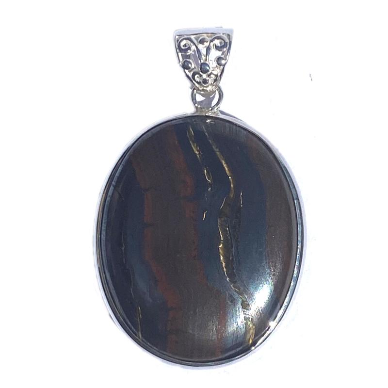 Pendentif oeil de fer Afrique du Sud AA argent 925