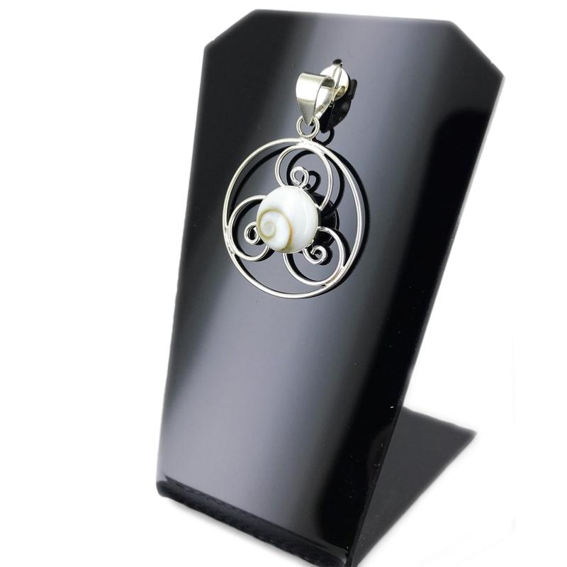 Pendentif Oeil de Sainte Lucie argent 925 (Triskelion)