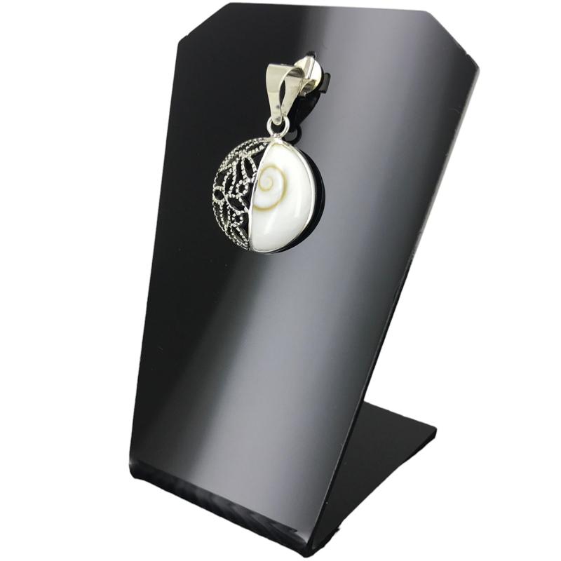 Pendentif Oeil de Sainte Lucie argent 925 (Ying Yang)