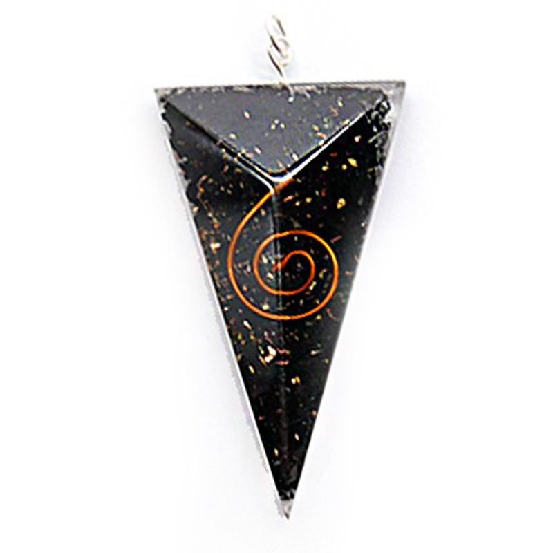 Pendentif orgonite Shungite (triangle)