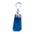 Pendentif pointe fluorine bleue argent 925