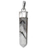 Pendentif pointe quartz tourmaline plaqué argent