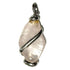 Pendentif quartz rose Brésil A acier inoxydable