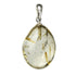 Pendentif quartz rutile Brésil A pierre roulée boucle argent 925