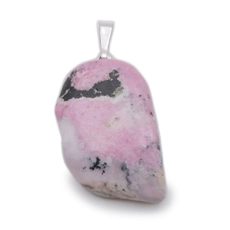 Pendentif rhodochrosite Pérou A (pierre roulée)