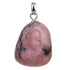 Pendentif rhodonite Madagascar pierre roulée boucle argent 925