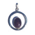 Pendentif rubis Inde A argent 925