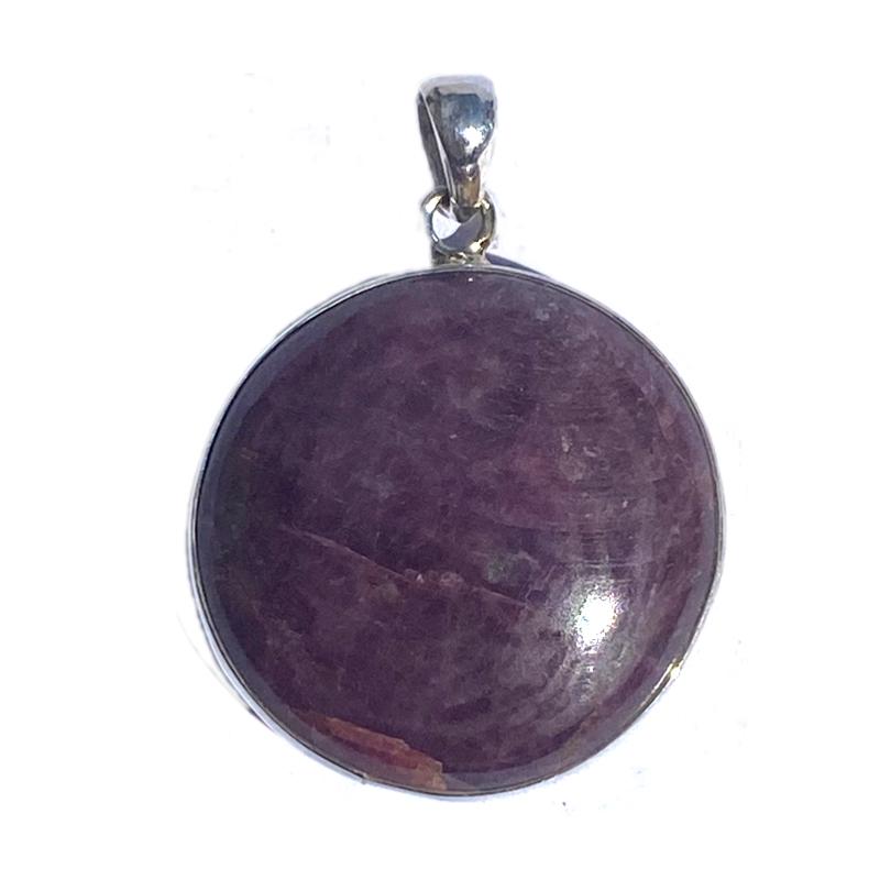 Pendentif rubis Inde A argent 925