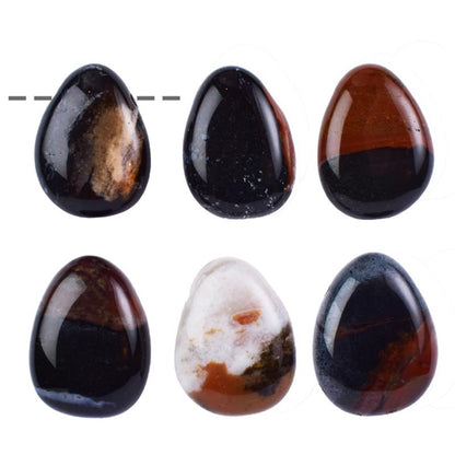 Pendentif sardonyx Brésil A (pierre trouée) + cordon 