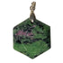 Pendentif rubis sur zoisite Afrique du Sud A (sceau de salomon) acier inoxydable