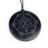 Pendentif shungite signe du zodiaque "Gémeaux"