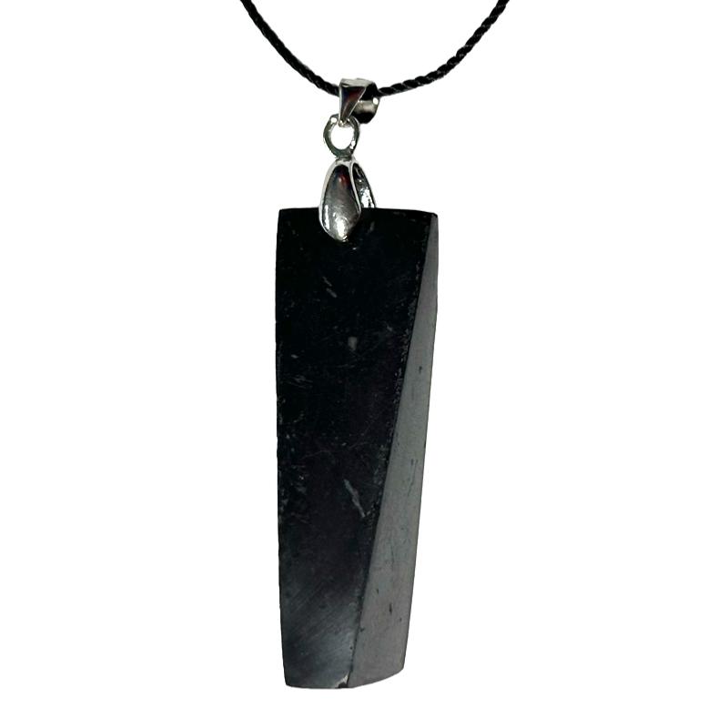 Pendentif shungite Russie A acier inoxydable