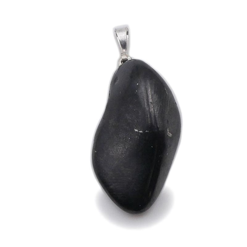 Pendentif shungite Russie A pierre roulée