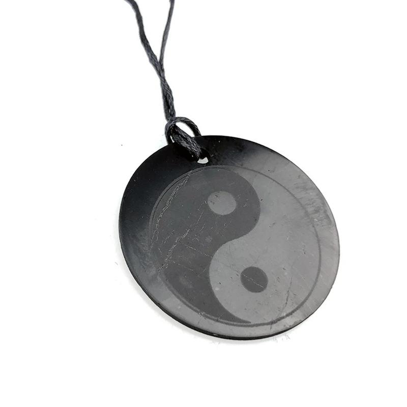 Pendentif shungite Ying Yang