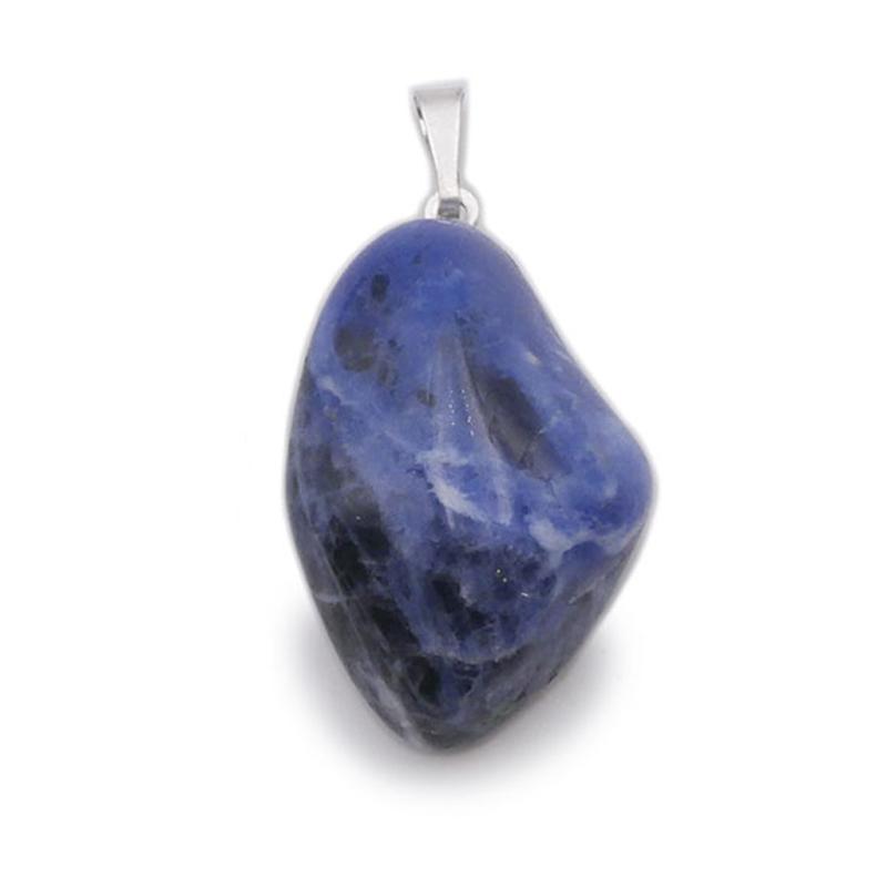 Pendentif sodalite Namibie AA (pierre roulée)