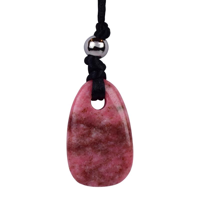 Pendentif &quot;Joie&quot; thulite 35mm + cordon