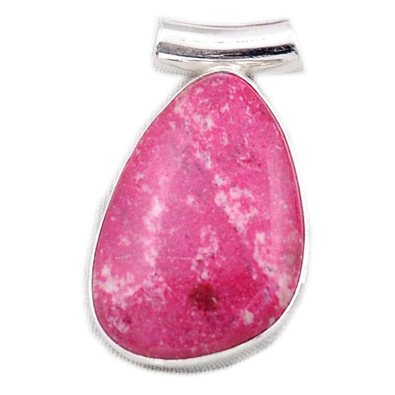 Pendentif thulite Norvège AA argent 925