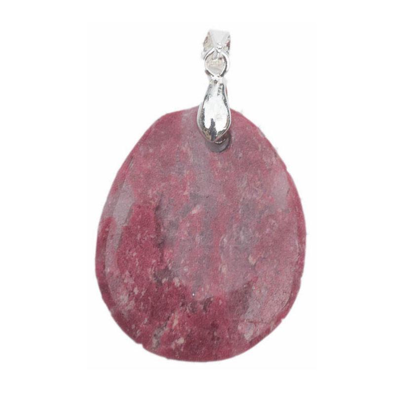 Pendentif thulite (pierre plate)