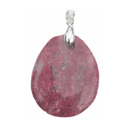 Pendentif thulite (pierre plate)