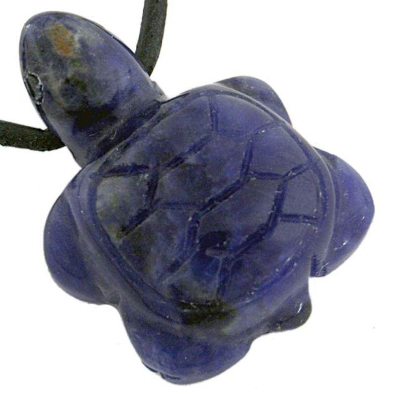 Pendentif tortue 25mm sodalite Brésil A