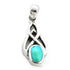 Pendentif turquoise Tibet AA argent 925